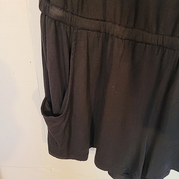 Nanette Lepore Rayon Elastane Beach Swim Romper Black Size M - Picture 14 of 16
